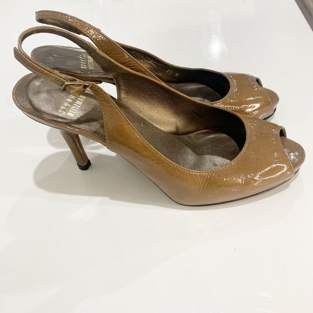 STUART
WEITZMAN open toe sling back heels - 8.5